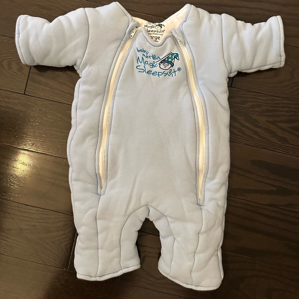 Baby Merlin’s Magic Sleepsuit in Blue, Large